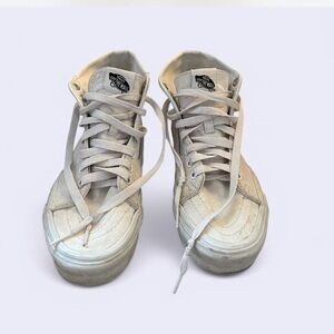 Vans Classic High-Top Sneakers in Cream